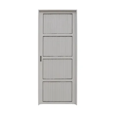 PUERTA DE ALUMINIO 25 MM ACANALADAS CIEGA